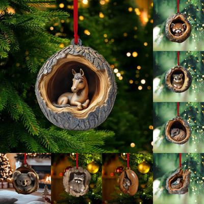 Animal Christmas Ornaments Christmas Ornaments Animal Acrylic Ornaments New Year Ornaments Christmas Pendants Standing The Christmas Tree