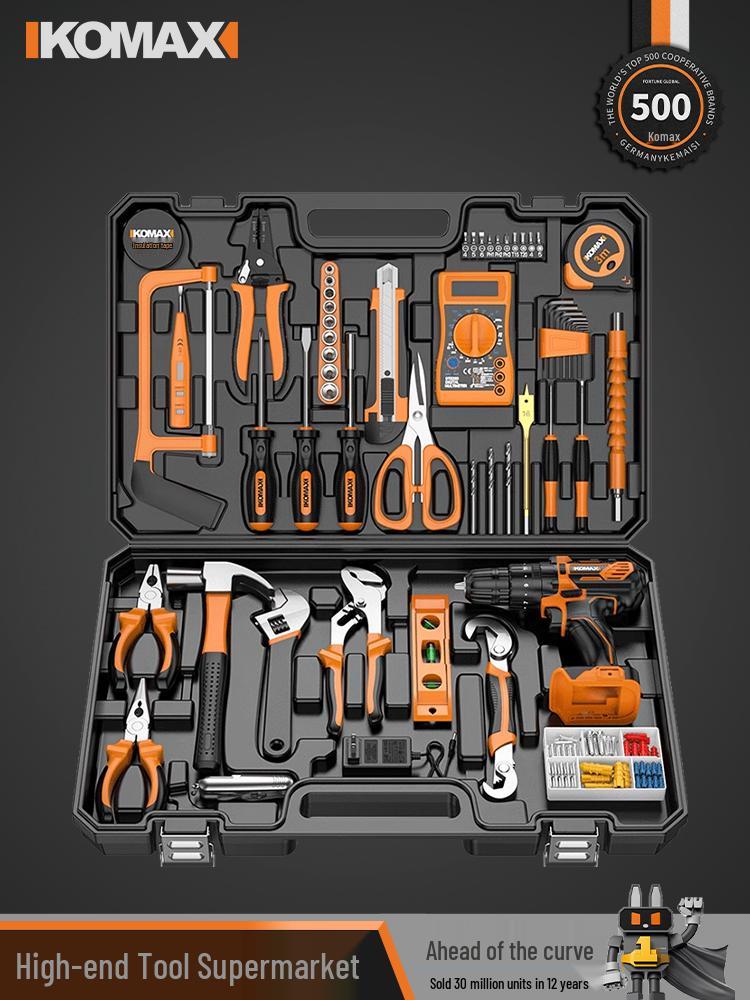 Multifunctional Electrician Repair Kit with Impact Drill