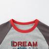 27kids Boys' Korean Style Cartoon Long Sleeve T-Shirt - Autumn Spliced Sleeve Baby Base Layer
