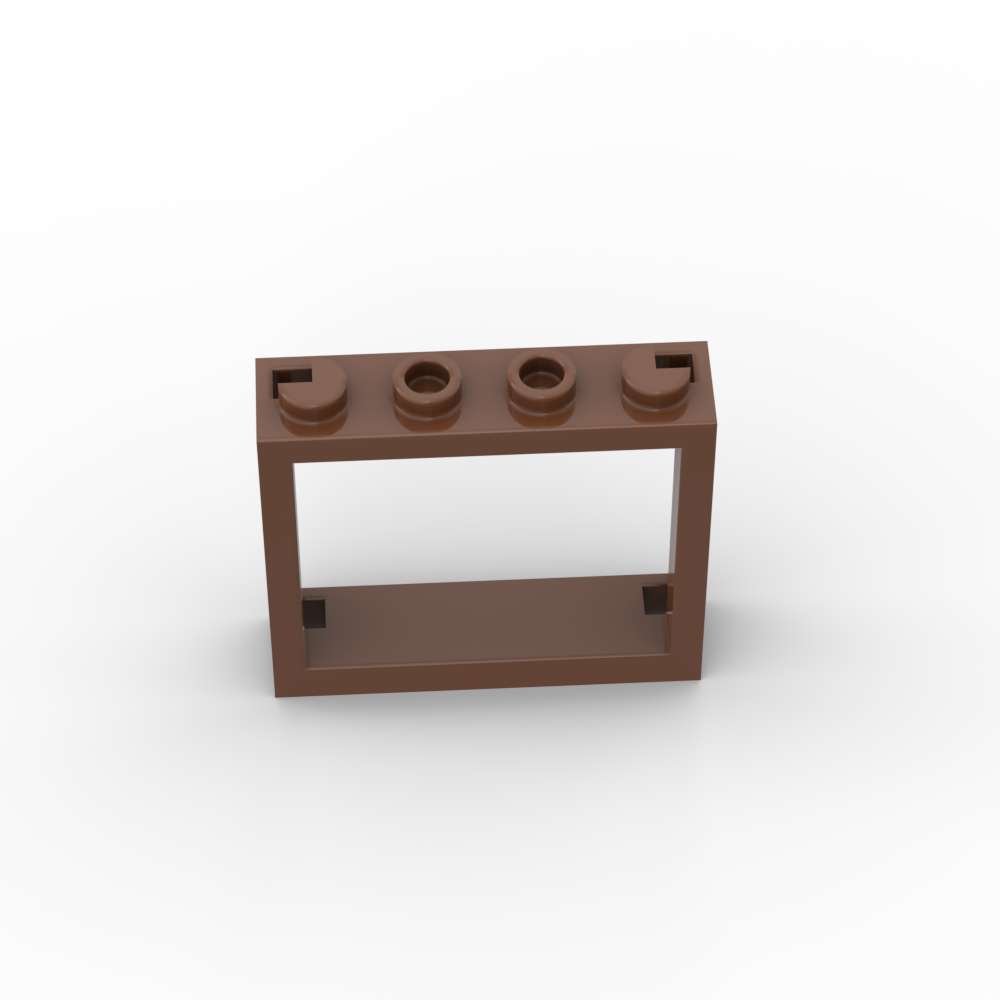 Non-Toxic Moc 10Pcs 60594 Window 1X4X3 Building Blocks No Shutter Tabs Educational Bricks Particle Puzzle Diy Toy Children Birthday Gift