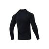 Nike Solid Color Half-Zip Mock Neck Casual Sport Breathable Long Sleeve Raglan T-Shirt Men Tops Black FB8516-010