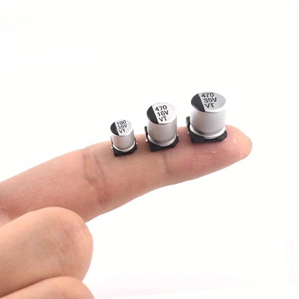 400PCS Aluminum Electrolytic Capacitor 1uF-1000uF Electronic Capacitor Set 6.3V-50V Capacitors Assortment Kit 24 Values