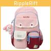Youth University Backpack For Girls And Boys With Letter Embroidery And Cartoon Snail Print