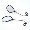 2Pcs Bike Rearview Mirror Reflector Adjustable Bendable Hose Left Right Mirrors Safety Riding Bike Handle Rearview Mirror