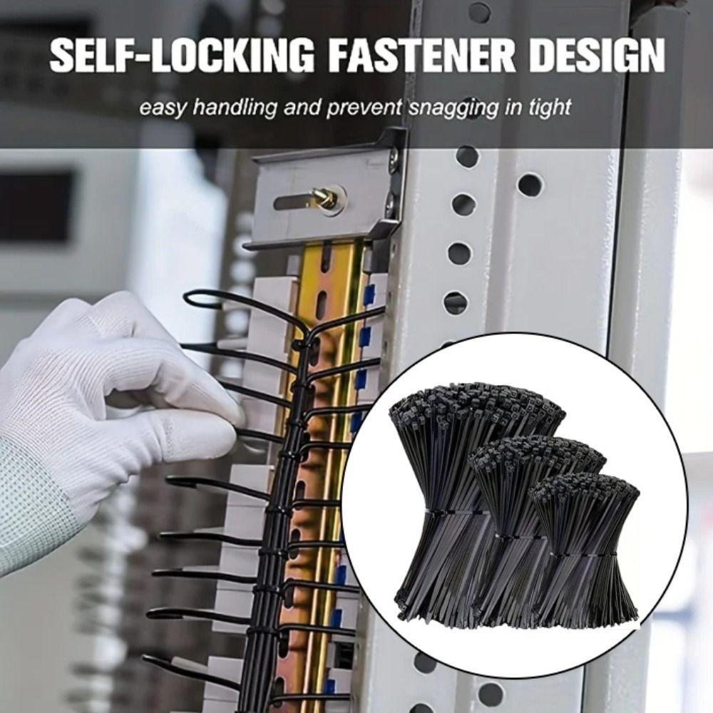 Detachable Nylon Cable Ties Multicolor Zip Ties Self Locking Self-Locking Cable Ties  Home Use