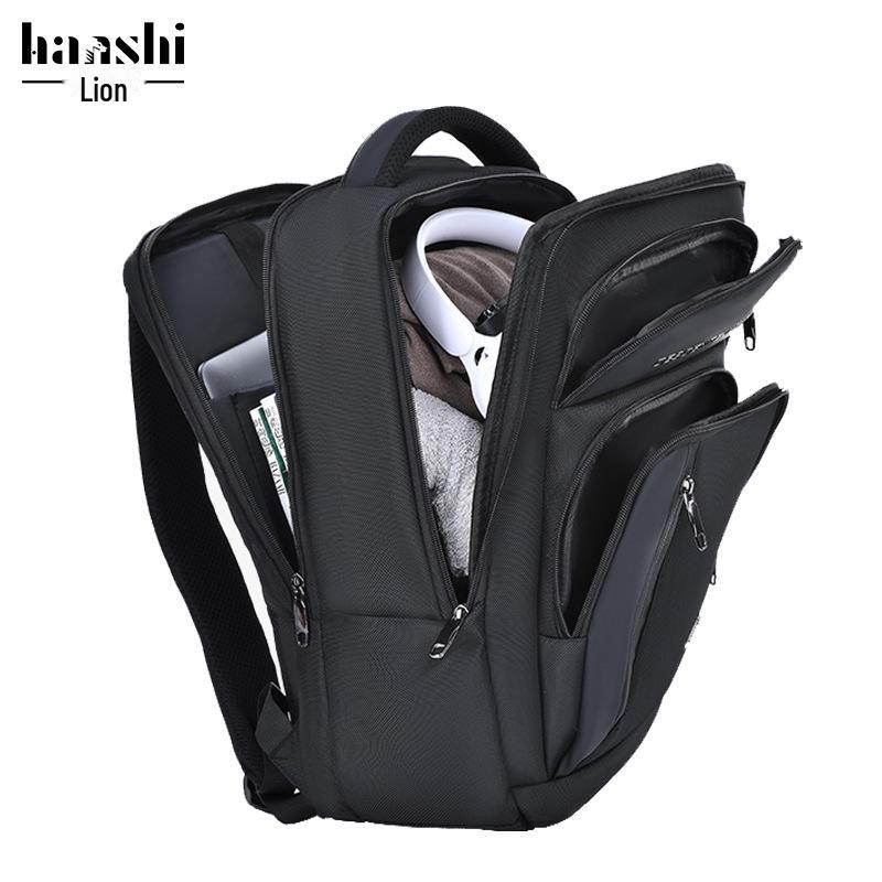 Men's Waterproof Multi-Function Business Backpack with USB Charging Port