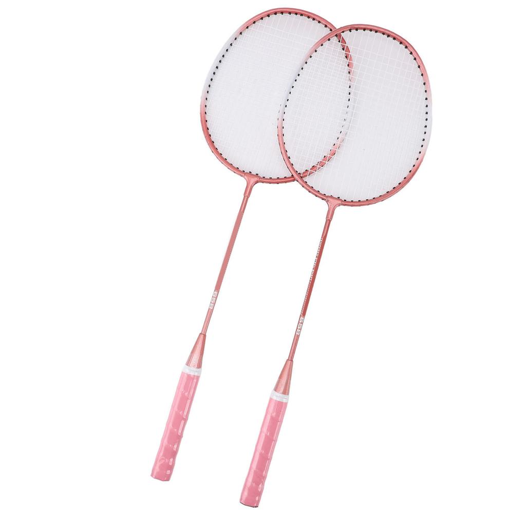 Badminton Set Iron Alloy Incrsed Ar Shock Absorption Lightweight Badminton Racket Set for Beginner Children Adults