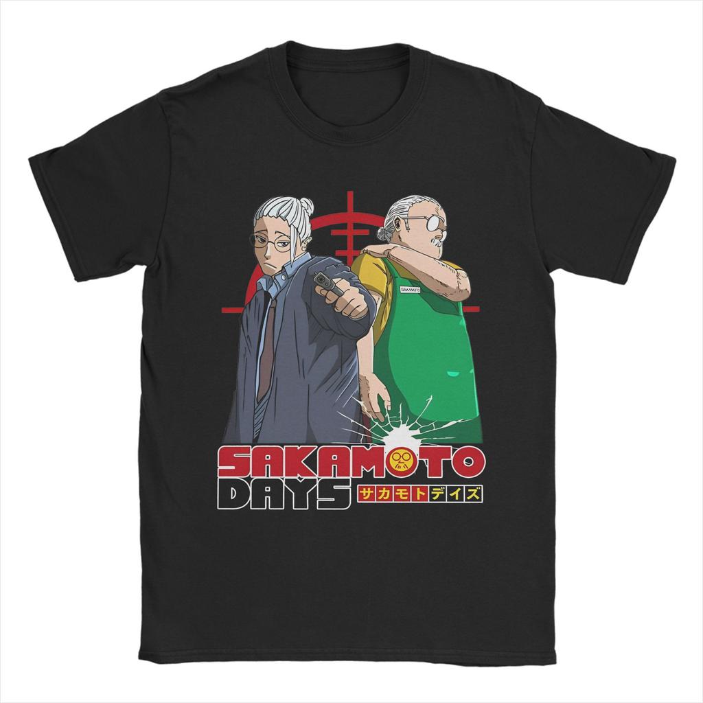 Vintage Gaku Sakamoto Days T Shirt For Men Women O-neck Short Sleeve Clothes  Cotton Summer Tops