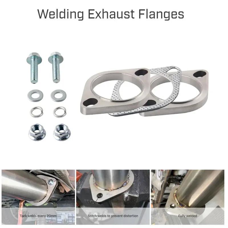 2.0/2.5 /3.0 Inch Stainless Steel Exhaust Muffler Weld Flange Connection Joint With Gasket