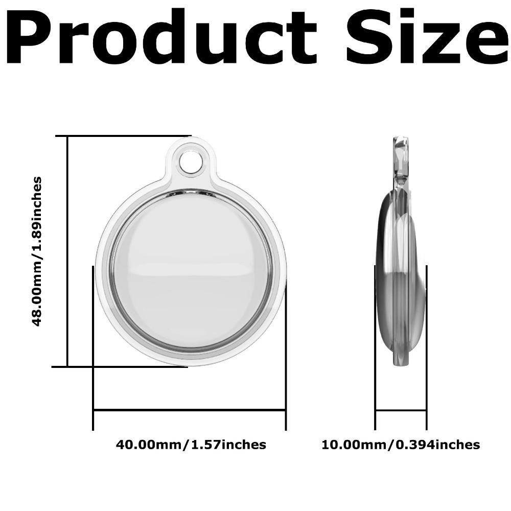 4pcs Anti-lost Waterproof Cover Dustproof Lightweight Protective Case with Carabiner Shockproof Keychain Holder for Apple AirTag