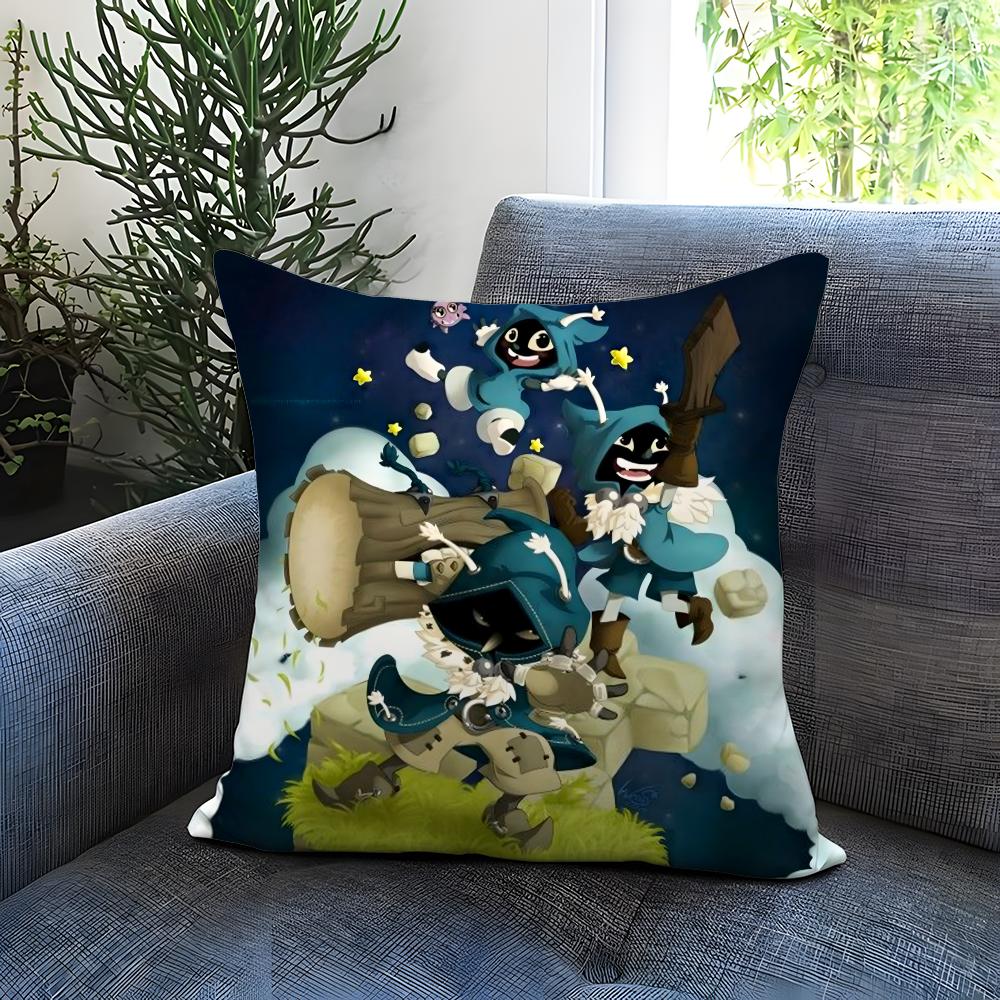 Game D-Dofus Cushion Cover Comfortable Reversible Pillow Cover Ideal for Car Sofa Bedroom & Beyond