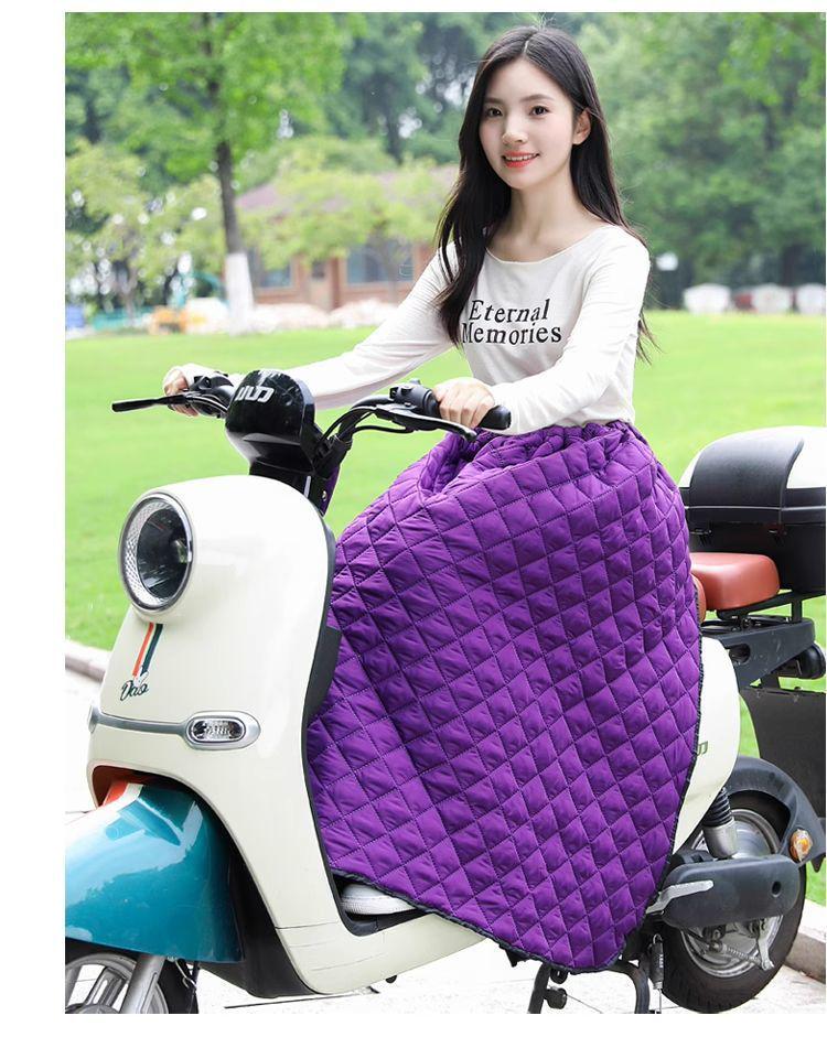 Winter Windproof Fleece-Lined Skirt for Leg and Knee Protection - Unisex Warm Riding Gear