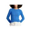 Polo Ralph Lauren Maglione in Maglia a Maniche Lunghe Girocollo Ricamato con Logo Tinta Unita Donna maglione Blu 211570012-141