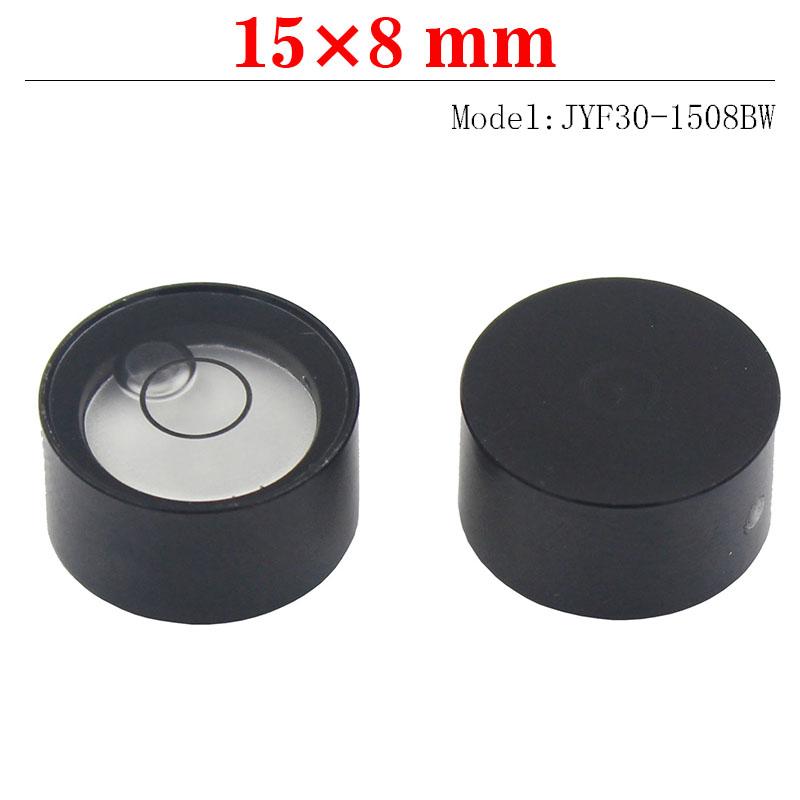 15*8MM Mini Pocket Horizontal Bubble Metal Round Spirit Level Bullseye Bead for Electronic Scale Magnetic Available 1PCS