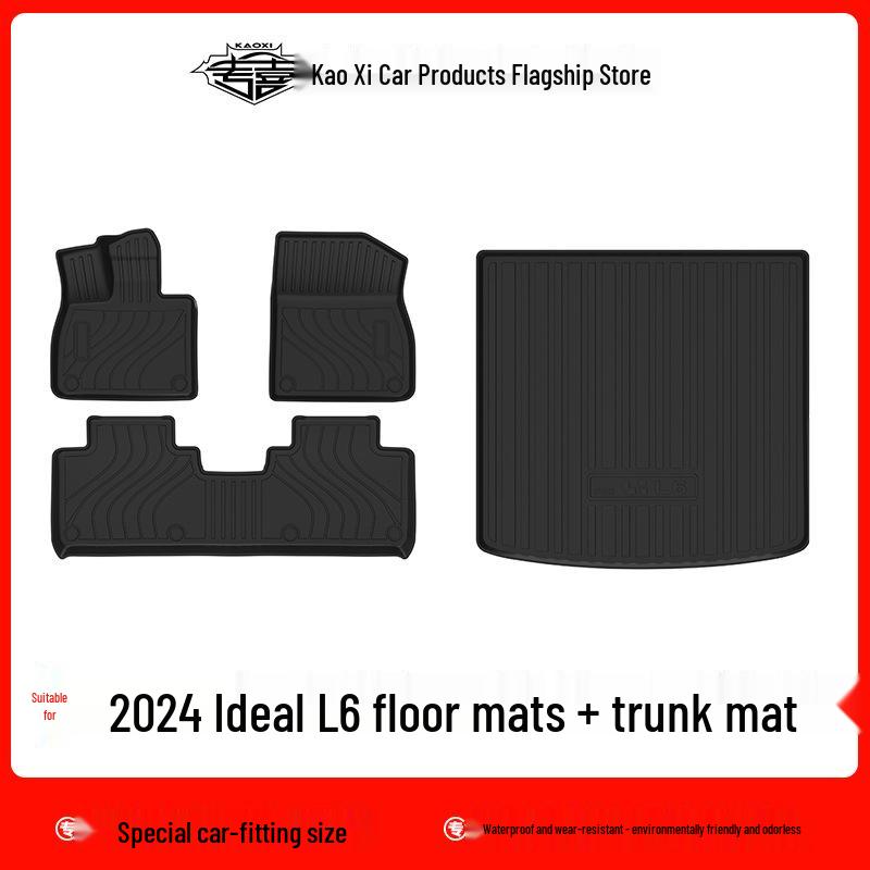 2024 Li L6 TPE Car Mats: Eco-friendly, Odorless, Waterproof, Wear-resistant