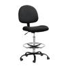 Office Chairs Artiss Office Chair Veer Drafting Stool Fabric Chairs Black