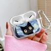 Case For Airpods 2 1 Pro Pro2 3 4 Pro3 Clear Earphone Cases Cover Van Gogh Art Cat