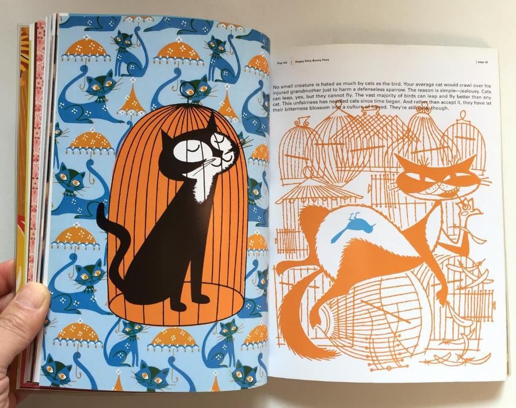 [USED] Happy Kitty Bunny Pony Book Illustration Cat Rabbit Horse