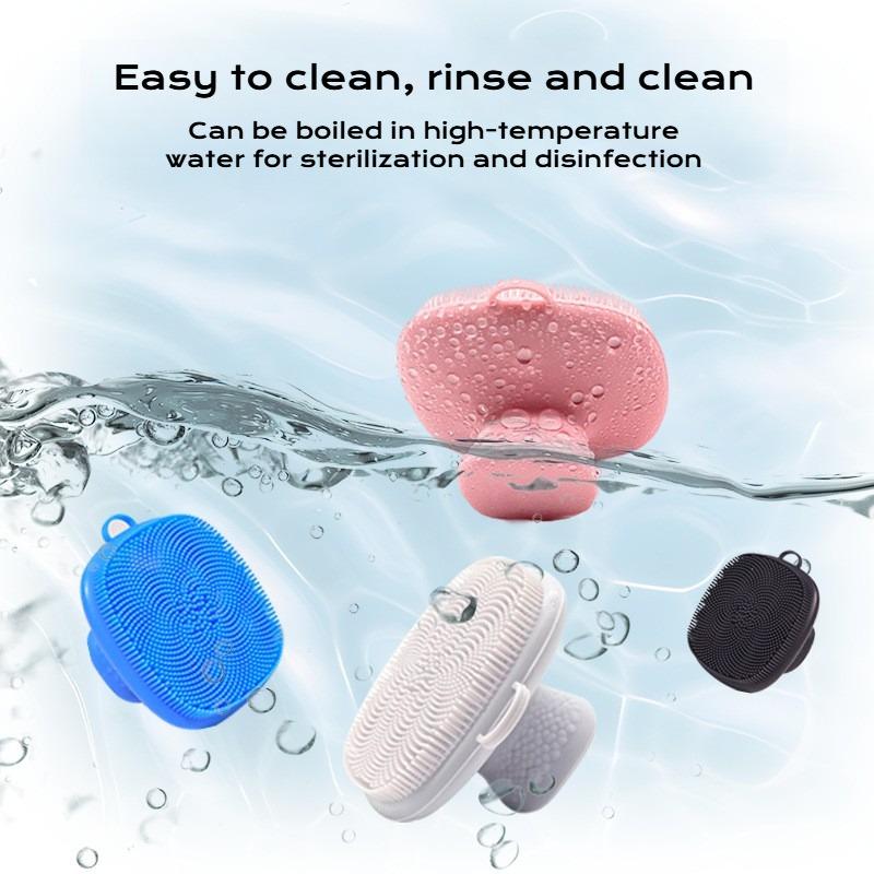 Premium Silicone Face Scrubber Handheld Facial Cleansing Brush for Men Women Deep Pore Cleaning Travel Skin Care Tool