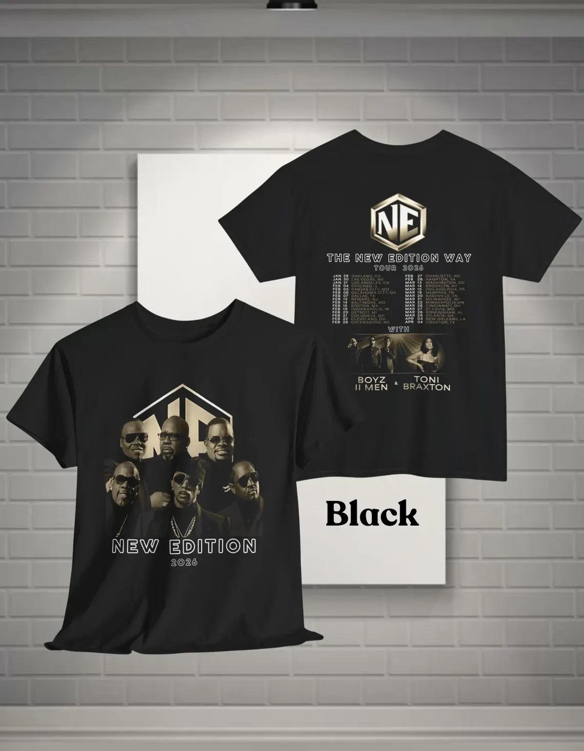 NEW Apparel! The New Edition Way Tour 2026 Fan Merch Unisex T Shirt S-5XL 4XL