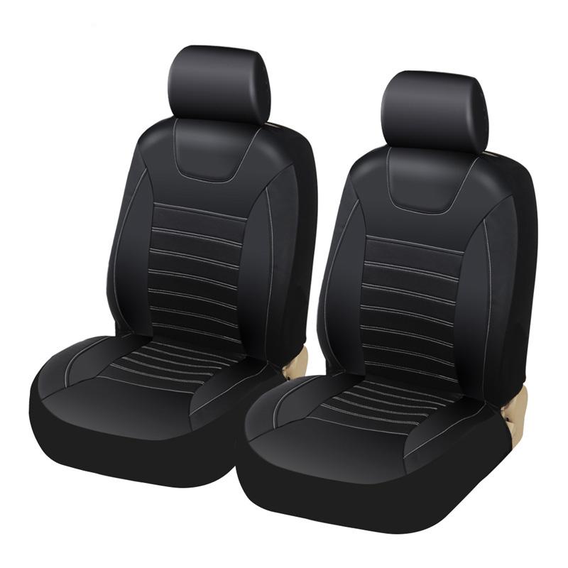 AUTOYOUTH Soft Luxury PU Leather Car Seat Covers Airbag Compatible Universal Fit for All Car SUV Truck Car Seat Protector