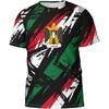 (DOMIO) Palestine Flag Football Kid T Shirt Summer Short Sleeve National Emblem 3D Printed Kid Sports Tees Loose Tops Men Tshirt