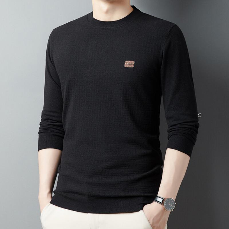 Herbst und Winter Neue männer Rundhals Pullover Dünnen Pullover männer Lange ärmeln Casual Männer Bottom Shirt top
