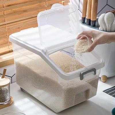10 kg Reis Lagerung Box Reis Spender Reis Container Getreide Lagerung Jar Getreide Spender Tiernahrung Container Küche