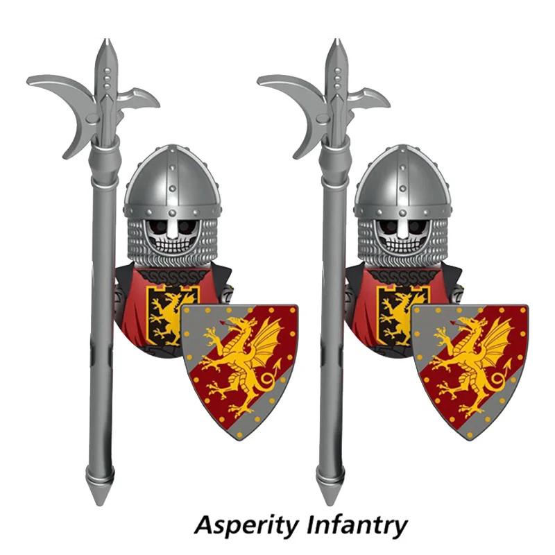 Zabawki dla dzieci Średniowiecze Starożytna Grecja Ciężka piechota Zbrojny rycerz Łucznik Figurki wojskowe Sprzęt bojowy Model Prezenty dla chłopców