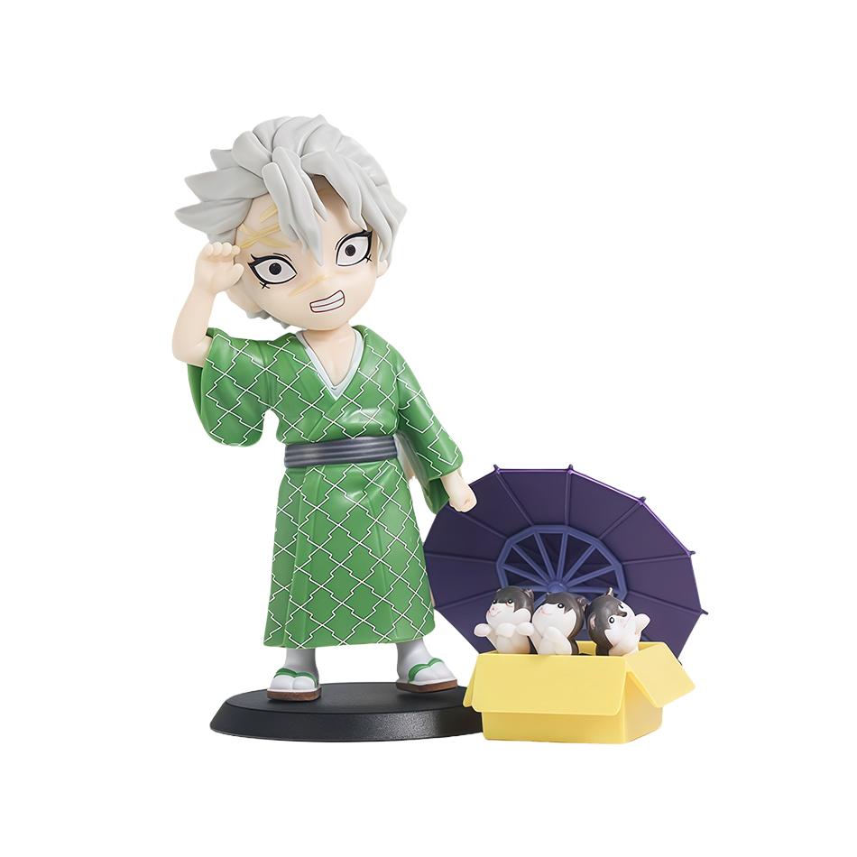 Latest 1-12Pcs Figurine Plum Rain Series Kochou Shinobu Tomioka Giyuu Mitsuri Figurine Plaything Gift For Kids