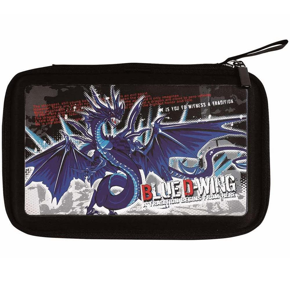 Yoshiharu Blue Dragon Carving Knife Set with Safety for Elementary School Boys Set, 5-Piece (Right-Handed), All-Steel Guard,