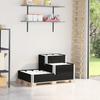 Vidaxl 3-Tier Raised Planter, Black, 120X80 Cm, Pine