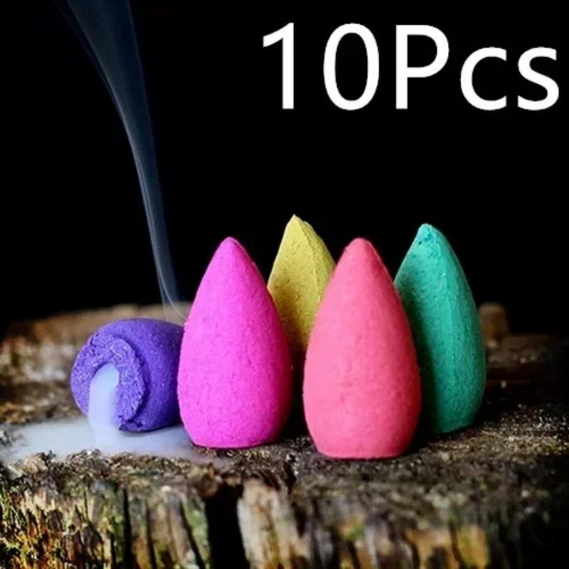 Mixed Natural Incense Rose Jasmine Lavender Osmanthus Sakura Smoke Cone Reflux Tower Incense Backflow Incense Bullet