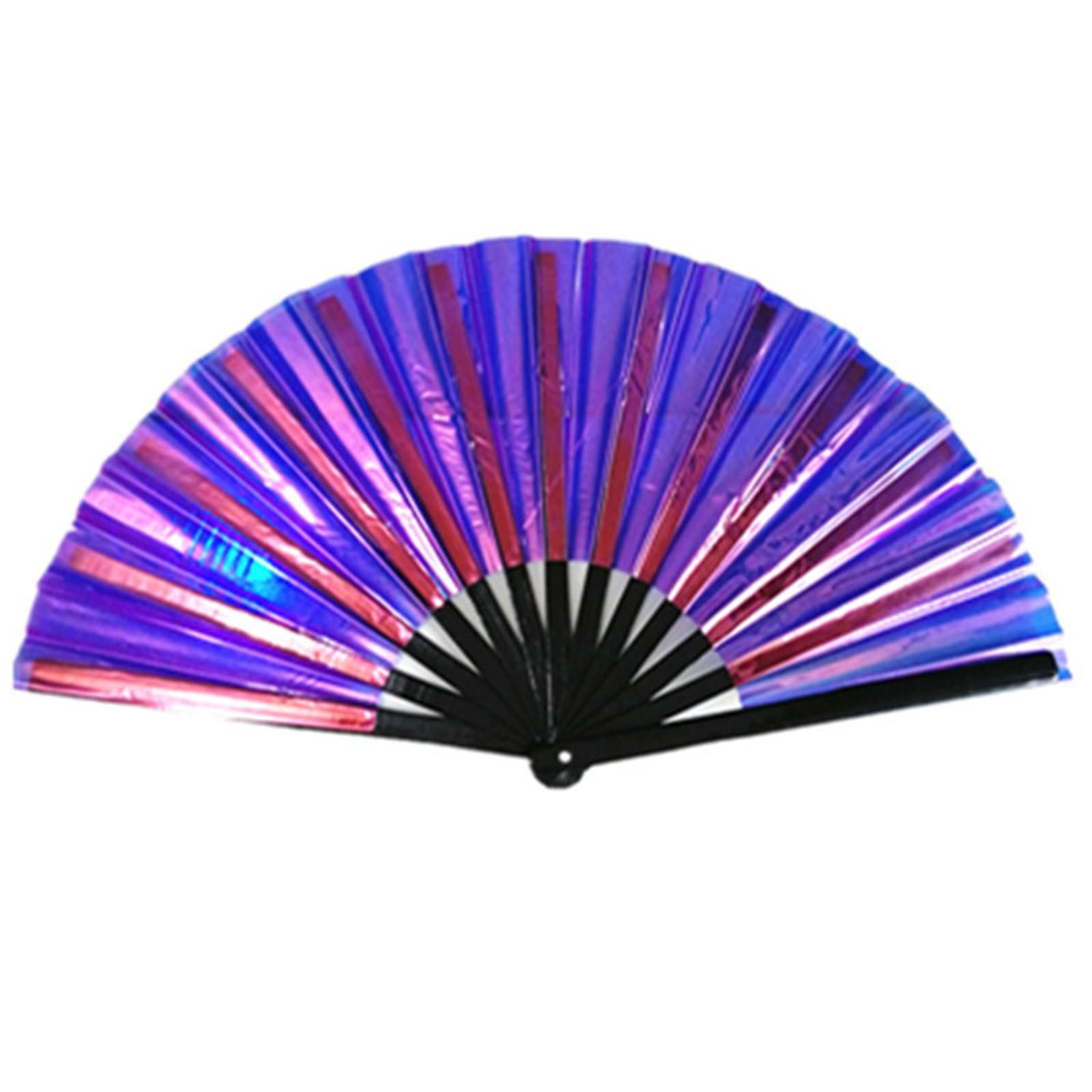 

33 см веер для кунг-фу, складной веер для танцев, веер для аплодисментов, складной, цветные поделки One Size