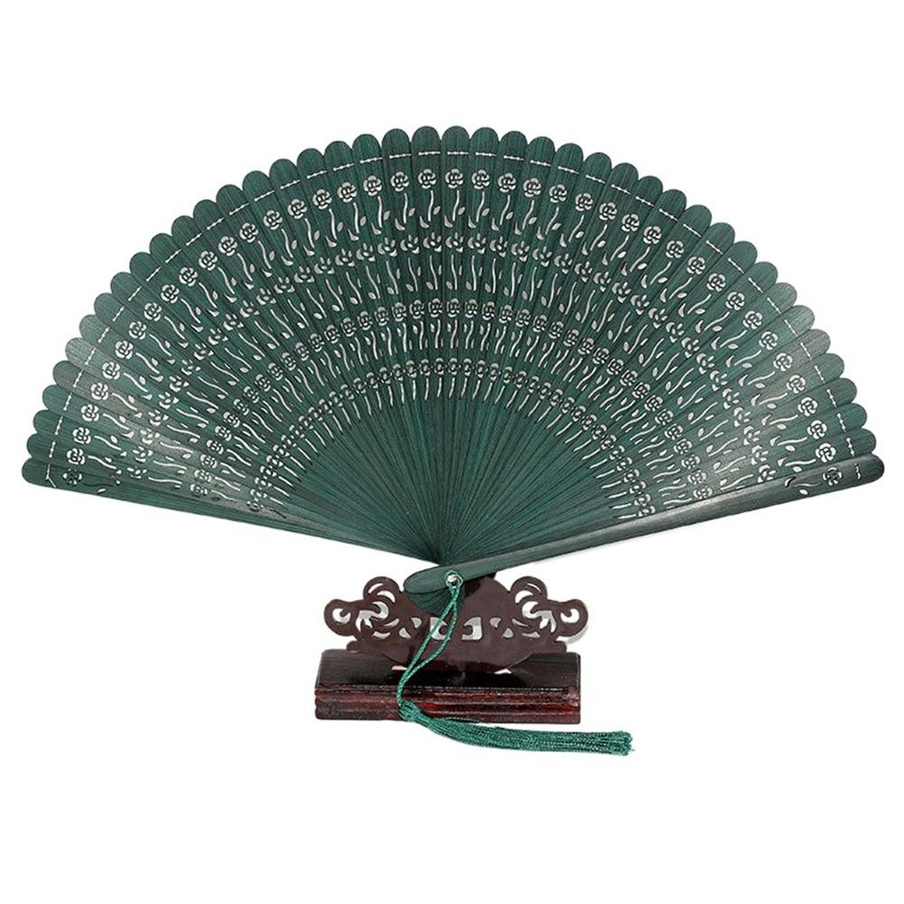 Multi Color Bamboo Folding Fan Handmade Dancing Fan Vintage Hollow Hand Fan Wedding