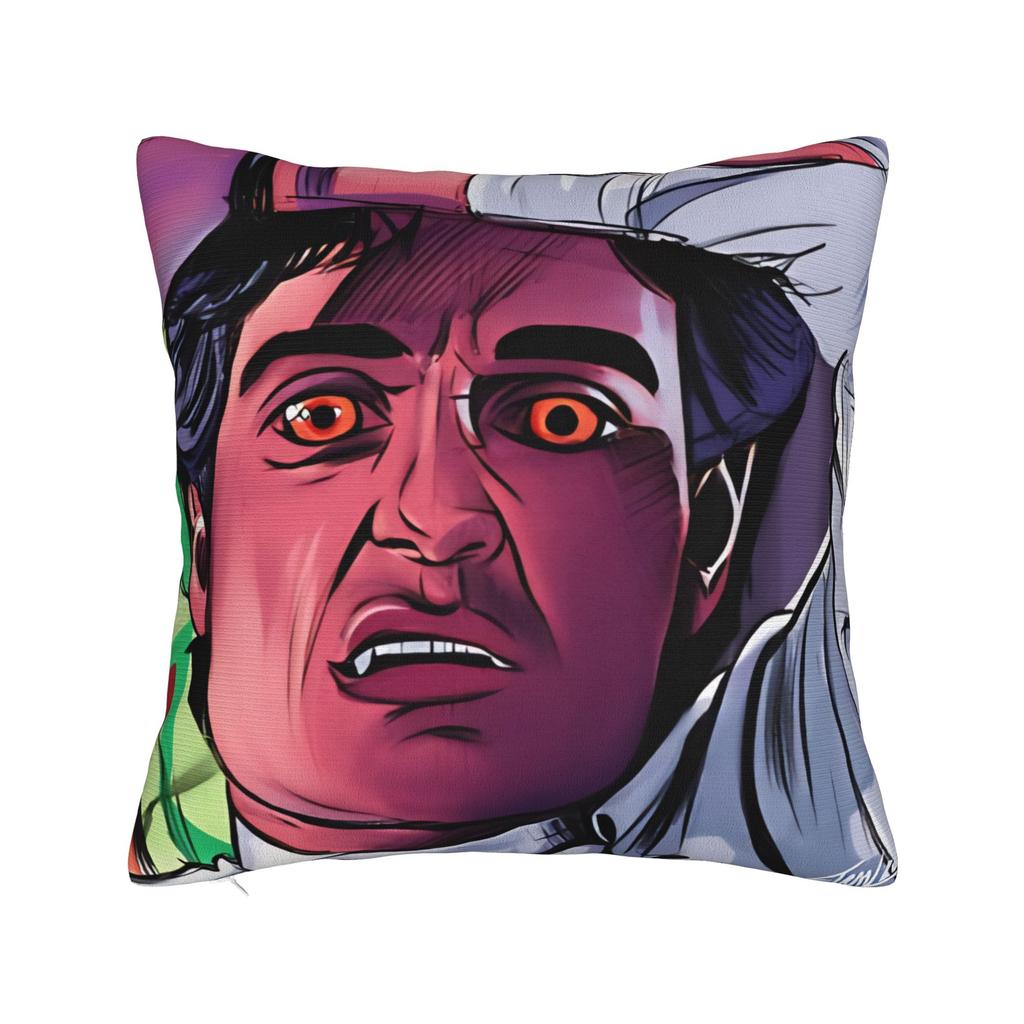 Horror Film Frighteds Nights Pillow Cover Kawaii Pillow Case For Living Room Sofa Comfy Cushion Cover Birthday Gift