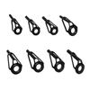 16Pcs Rod Tip Ceramic Guide Rings Replacement Fishing Eyelet Repair Guide Tips for Freshwater Saltwater Fishing Lovers