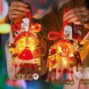 2025 Mid-Autumn Festival Broom Pendant with Wanzi Knot & Gourd Decor for Front Door