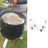 Adjustable Cooking Rack with Silicone Feet Slow Cooker Rack Stainless Steel Texture Suitable for 8.5 Quart Slow Cooker