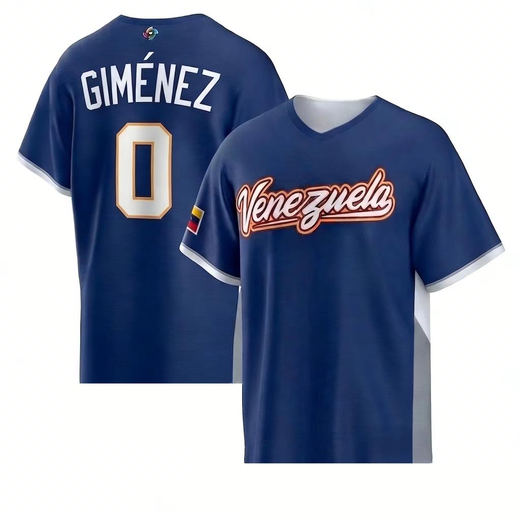 2026 Druk 3D Wenezuela Męski T-shirt z Nadrukiem Letni Krótki Rękaw Luźny Oddychający Casualowy Sportowy Koszulka Baseballowa