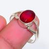 Natural Mozambique Garnet Gemstone 925 Sterling Silver Jewelry Ring Size 9 ZS-1896