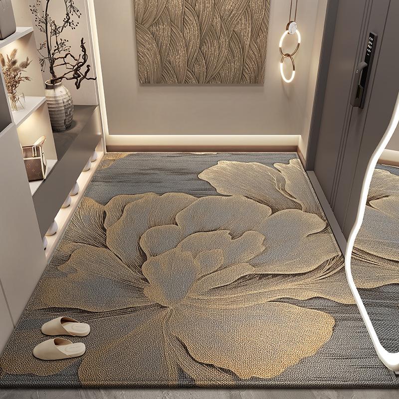 Household Entry Door Floor Mat, Entrance Entrance Entrance Flower Carpet, High-End Sense Of High-End Door, Dirt-Resistant And Easy To Take Care Of