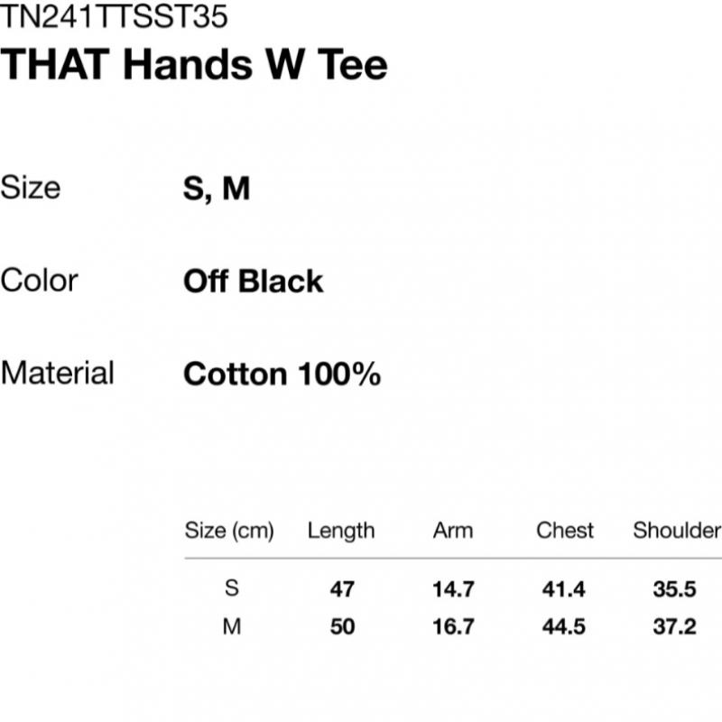 ThIs Is Never That Hands W Tee Off Black