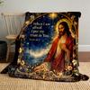 Inspirational Psalm 56:3 Blanket DesignFlannel Blanket for Bedroom, Living Room, Sofa, and Nap
