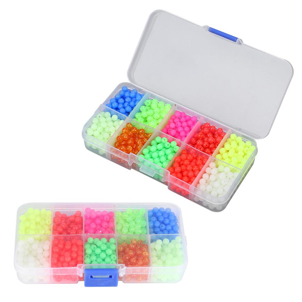 1000pcsCelsiusBox Plastic Round Beads Fishing Tackle Lures Tools Accessory For Outdoor Fishing