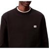 Calvin Klein Versatile Comfortable Badge Ribbed Knit Crew Neck Long Sleeve Sweatshirt Men Sweatshirt LV04RC273G-UB1