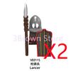 MOC Medieval Building Blocks Castle Knights Army Soldiers Warrior Accessories Warhorse Helmets Shields Armor Toy Gifts S036 DIY