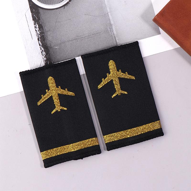 1 para Dekoracja odzieży Epolety Profesjonalni Piloci Mundur Epolety Rzemiosło Naszywki na ramię DIY Dekoracje do ubrań Akcesoria