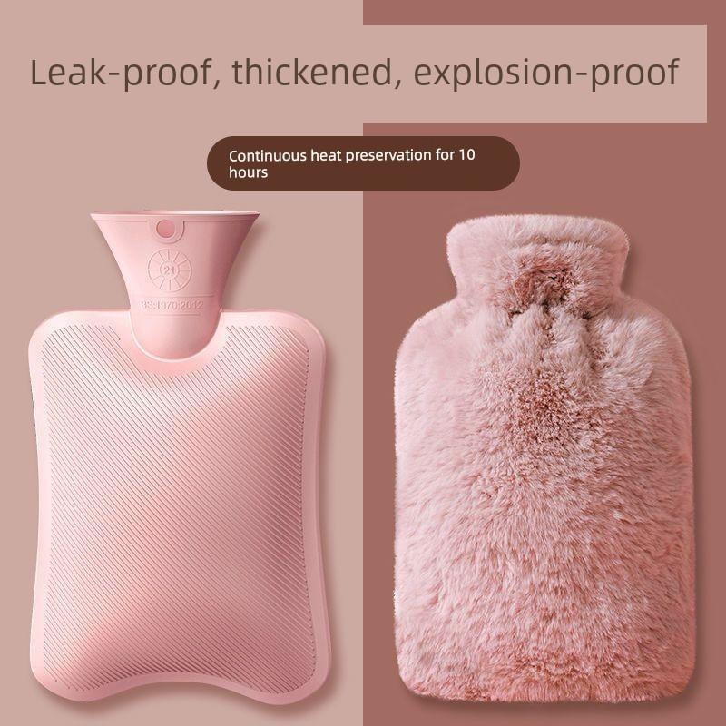 Rechargeable Explosion-Proof Hot Water Bottle, Electric Heating Pad for Bed, Cute Plush Hand Warmer for Women, Warming Gadget