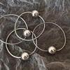 1/4 PCS Headwear Elegant Ball Designs High-End Headbands Korean Style Hair Rings Ultra-Bright Hairpins Simple Gold/Silver Headrope